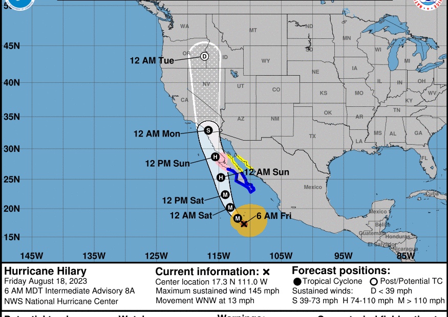 Southern California Incoming Hurricane Hilary...What?
