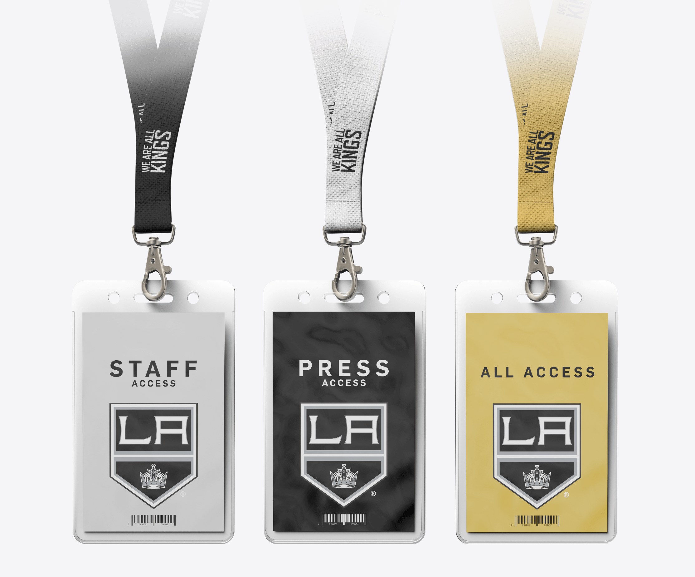 LA Kings staff, press, and all-access passes