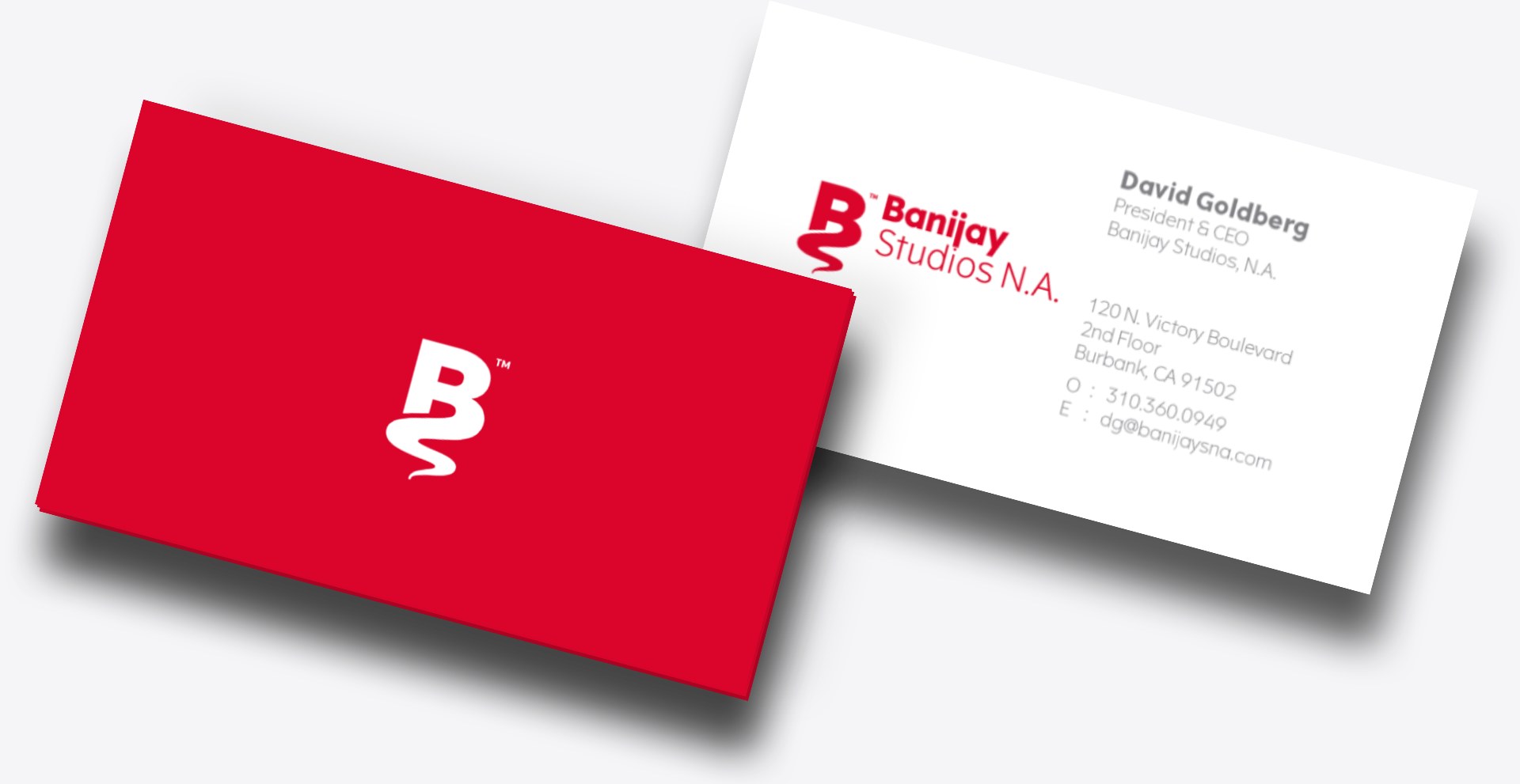 Banijay Studios North America business cards