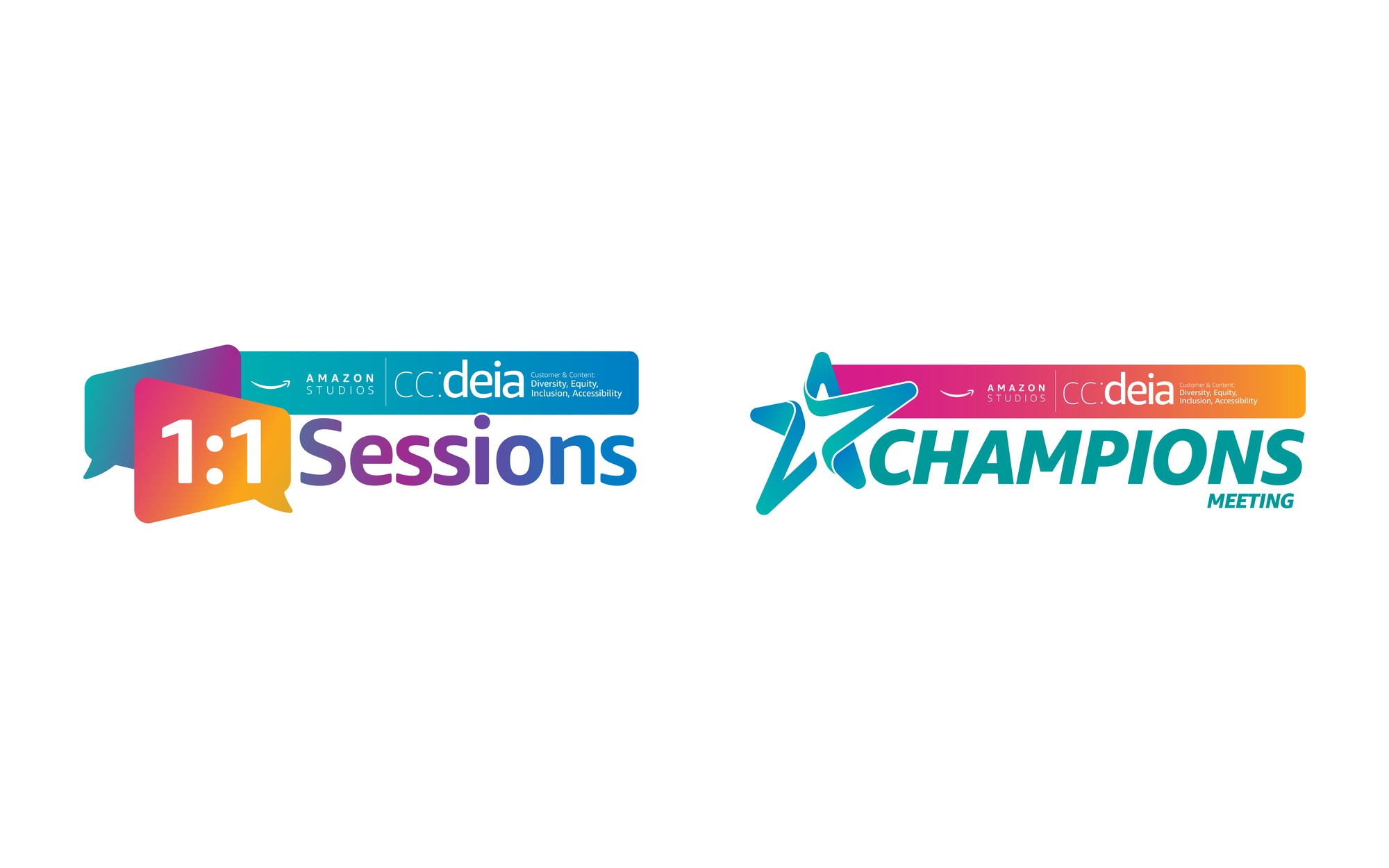 The 1:1 Sessions and Champions program logos