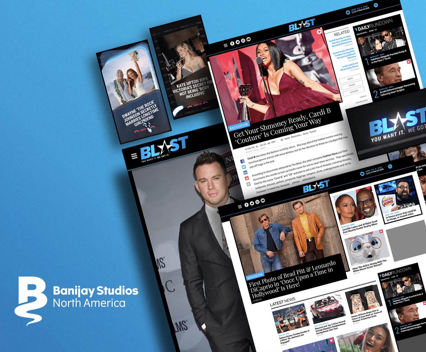 Banijay Studios North America show packaging and key art