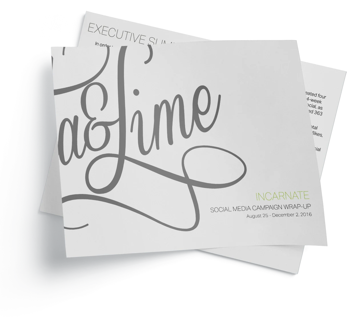 A Soda & Lime executive report: Incarnate social media campaign wrap-up