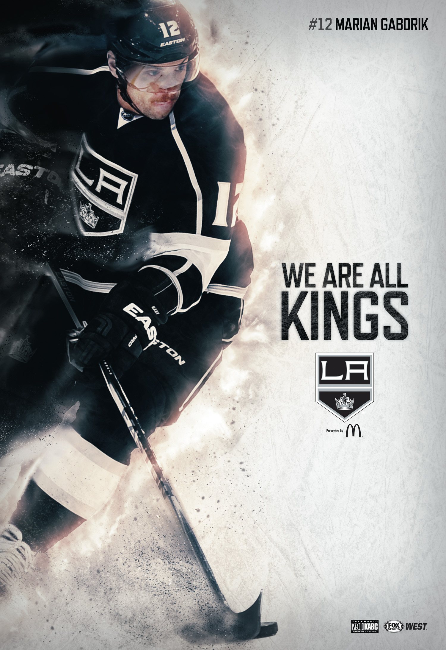 Marian Gaborik skating, transit poster