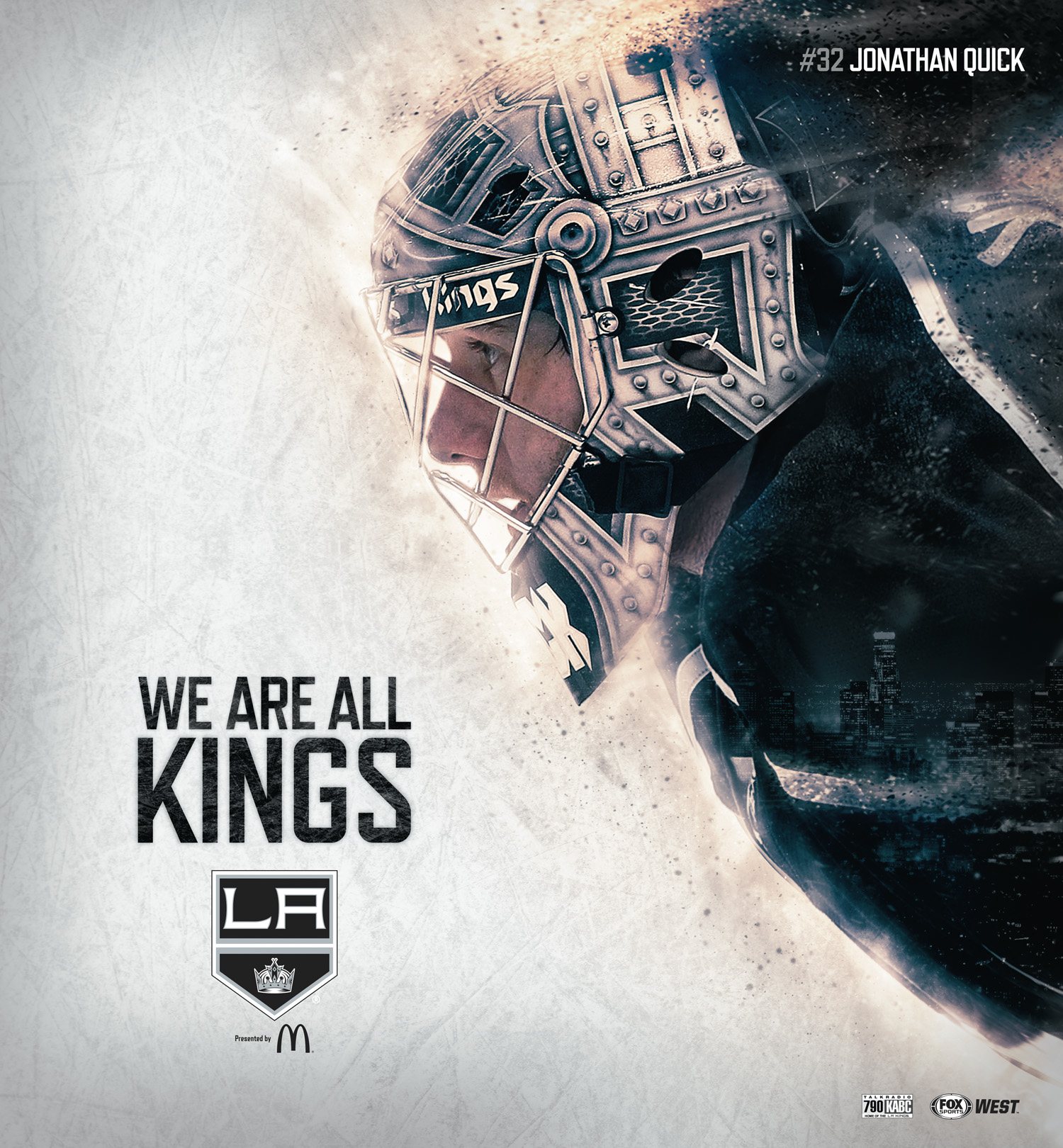 Jonathan Quick’s mask in profile