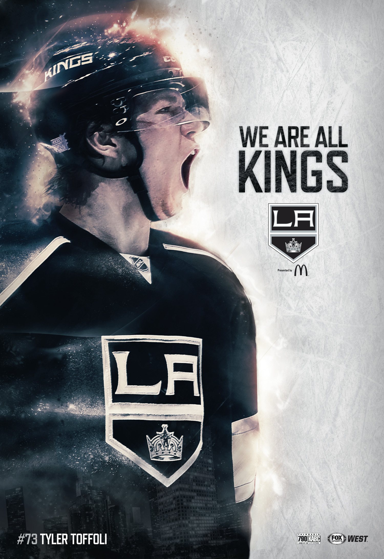 Tyler Toffoli shouting, transit poster